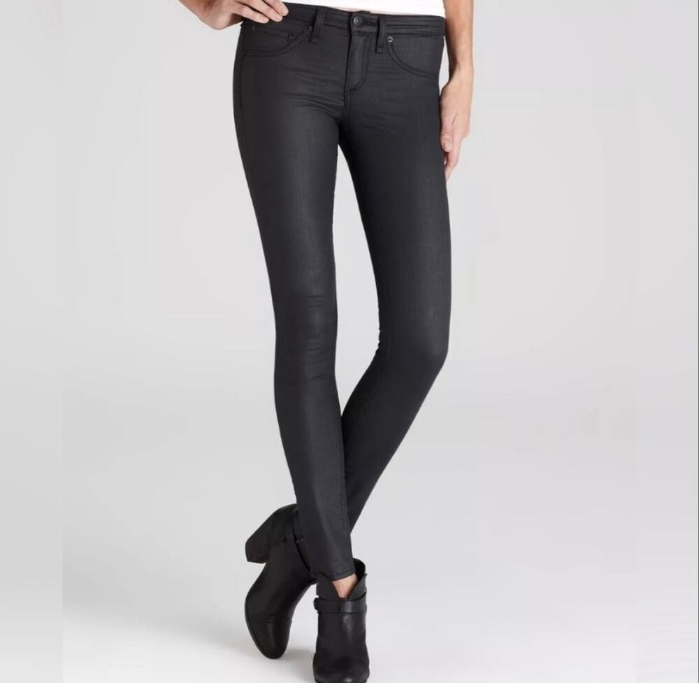 RAG & BONE Shoreditch Skinny Jeans black size 27 excellent